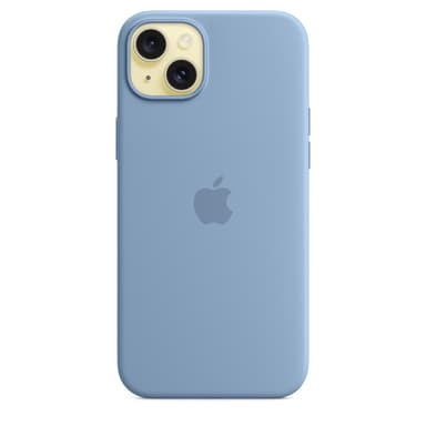 Apple iPhone 15 Plus Silicone Case with MagSafe - Winter Blue view 3