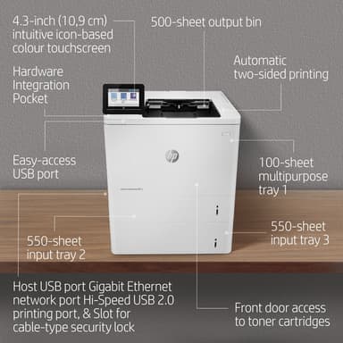HP LaserJet Enterprise M612dn view 8