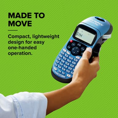 DYMO LetraTag LT-100H Handheld Label Maker | ABC Keyboard Label Printer with Easy-to-Use13 Character LCD Screen | for Home or Office | Blue view 4