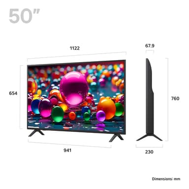 LG 50UA75006LA.AEK TV 127 cm (50") 4K Ultra HD Smart TV Wi-Fi Black view 2