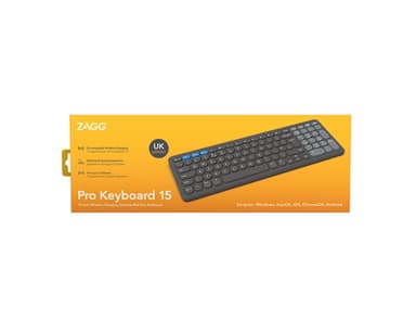 ZAGG Pro Keyboard Mid Size Charcoal UK view 4