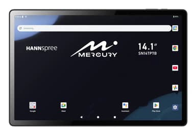 Hannspree Mercury Mediatek LTE 128 GB 35.8 cm (14.1") 6 GB Wi-Fi 5 (802.11ac) Android 15 Black view 1