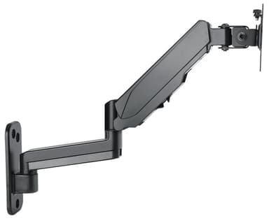 Manhattan Wall Mount for TV & Monitors (Spring Arm 3 pivots), For screens 17" to 32", VESA compatibility: 75x75mm and 100x100mm - check the dimensions of the four mounting holes on back of screen to ensure it fits, Max 8kg, Black, Bracket, Lifetime Warranty view 4