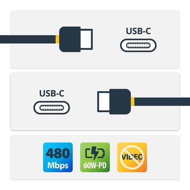 StarTech.com 1ft (30cm) USB-C Fast Charging Cable, Rugged, Right-Angled, Charge & Sync, 60W (3A) PD, USB 2.0, TPE Jacket and Aramid Fiber - USB C Charging Cord view 2