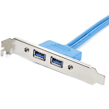 StarTech.com 2 Port USB 3.0 A Female Slot Plate Adapter view 2
