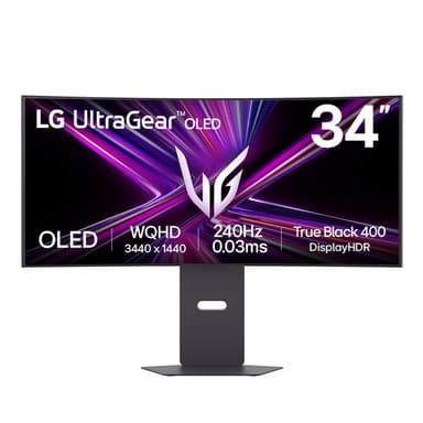 LG 34GX900A-B computer monitor 86.4 cm (34") 3440 x 1440 pixels Wide Quad HD OLED Black view 1