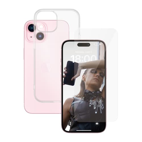 PanzerGlass SAFE. by ® 2-in-1 Bundle iPhone 15 | Bulk Clear screen protector Apple 50 pc(s)