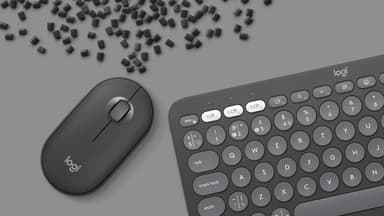 Logitech 920-012233 keyboard Mouse included Universal RF Wireless + Bluetooth QWERTY UK English Graphite view 10