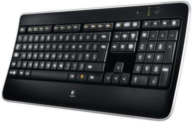Logitech Wireless Illuminated K800 keyboard RF Wireless QWERTZ Swiss Black view 1