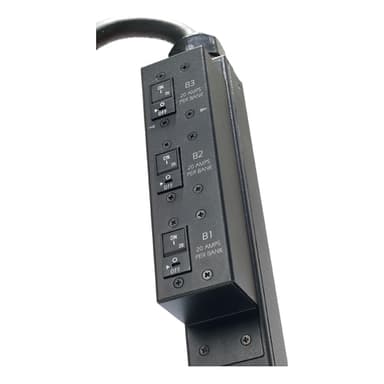 APC NetShelter Basic Rack PDU, Zero U, 12.5kW, 208V, 30 C13 and 6 C19 outlet, 3ft input Cord view 2
