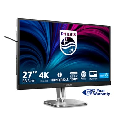 Philips 6000 series 27B2U6903/00 computer monitor 68.6 cm (27") 3840 x 2160 pixels 4K Ultra HD LED Anthracite view 4