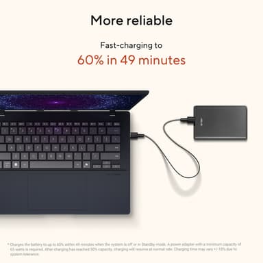 ASUS Vivobook 14 M1407KA-LY134W Copilot+ PC AMD Ryzen™ AI 5 330 Laptop 35.6 cm (14") WUXGA 16 GB DDR5-SDRAM 512 GB SSD Wi-Fi 6 (802.11ax) Windows 11 Home Blue view 12