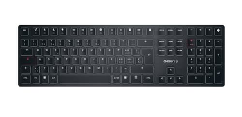 CHERRY KW X ULP keyboard Home/Office USB + RF Wireless + Bluetooth QWERTZ Swiss Black