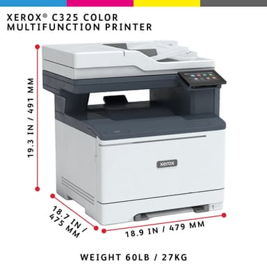 Xerox C325 A4 33ppm Wireless Duplex Copy/Print/Scan/Fax PS3 PCL5e/6 2 Trays Total 251 Sheets view 5