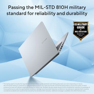 ASUS Vivobook 14 X1407CA-LY086W Intel Core Ultra 5 225H Laptop 35.6 cm (14") WUXGA 16 GB DDR5-SDRAM 512 GB SSD Wi-Fi 6 (802.11ax) Windows 11 Home Gold view 9