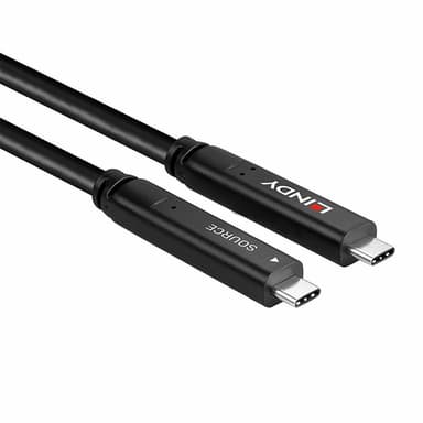 Lindy 8m USB 3.2 Gen 1 and DP 1.4 Type C Hybrid Cable view 3