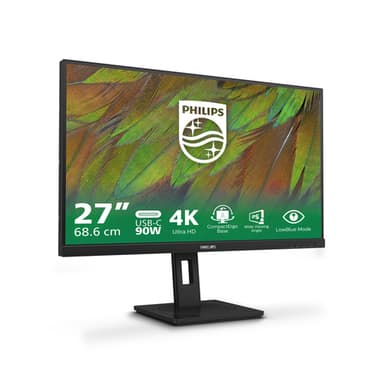 Philips 3000 series 27B1U3900/00 computer monitor 68.6 cm (27") 3840 x 2160 pixels 4K Ultra HD LCD Black view 2
