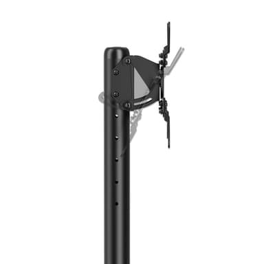 Manhattan Trolley Mount Stand for TV & Monitors, For screens: 13" to 42", VESA compatibility: all between 75X75 to 200x200mm - check the dimensions of the four mounting holes on back of screen to ensure it fits, Max 20kg, Height-adjustable to six levels, Bracket view 12