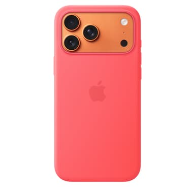 Apple iPhone 17 Pro Max Silicone Case with MagSafe – Bright Guava view 2