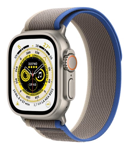 Apple Watch Ultra OLED 49 mm Digital 410 x 502 pixels Touchscreen 4G Titanium Wi-Fi GPS (satellite)