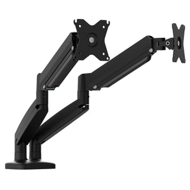 j5create JTSA102 Ergonomic Dual Monitor Mount, Black view 1