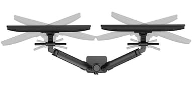 Neomounts DS65S-950BL2 Monitor arm 24-34" - gas spring - Topfix - multi-adjustable - 180°-stop view 10