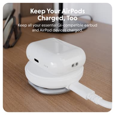 Targus HJ3310WHGL mobile device charger Headphones, Smartphone, Smartwatch White USB Wireless charging Fast charging Indoor view 4