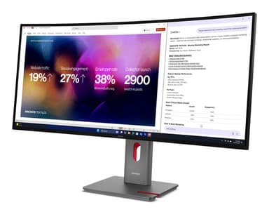 Lenovo ThinkVision P40WD-40 Monitor view 3