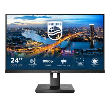 Philips B Line 243B1/00 computer monitor 60.5 cm (23.8") 1920 x 1080 pixels Full HD LED Black view 2