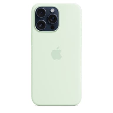 Apple iPhone 15 Pro Max Silicone Case with MagSafe - Soft Mint view 2