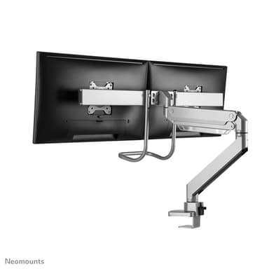 Neomounts NM-D775DXSILVER Monitor arm 10-32" - gas spring - Topfix - 180°-stop view 7