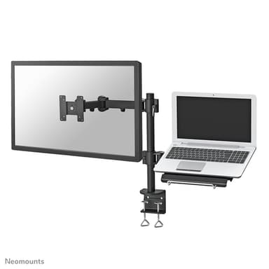 Neomounts FPMA-D960NOTEBOOK Monitor arm with laptop holder 10-27" view 1