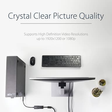 StarTech.com DisplayPort to VGA Adapter - Active DP to VGA Converter - 1080p Video - DisplayPort Certified - DP/DP++ Source to VGA Monitor Cable Adapter Dongle - Latching DP Connector view 8