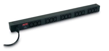 APC RACK PDU BASIC ZERO U 10A 230V power distribution unit (PDU) 15 AC outlet(s) 0U Black view 1