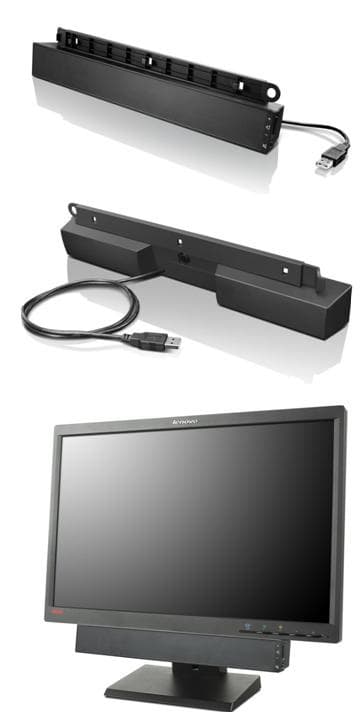 Lenovo USB Soundbar Black 2.0 channels 2.5 W view 2