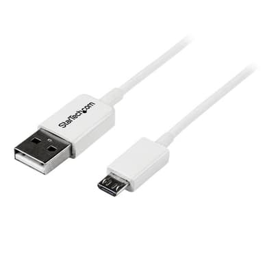 StarTech.com 2m White Micro USB Cable - A to Micro B view 2