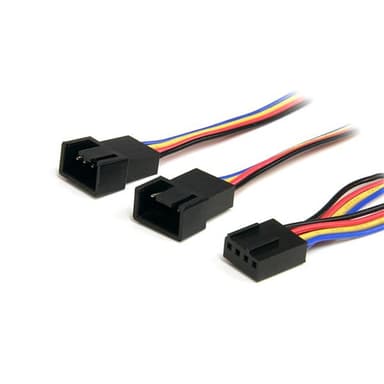 StarTech.com 12in 4 Pin Fan Power Splitter Cable - F/M view 1