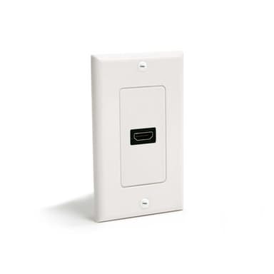 StarTech.com Single Outlet Female HDMI Wall Plate White view 1