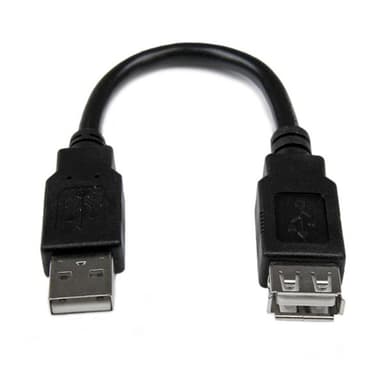 StarTech.com 6in USB 2.0 Extension Adapter Cable A to A - M/F view 1