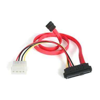 StarTech.com 18in SAS 29 Pin to SATA Cable with LP4 Power view 1