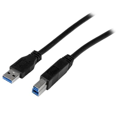 StarTech.com 1m (3ft) Certified SuperSpeed USB 3.0 A to B Cable - M/M view 1