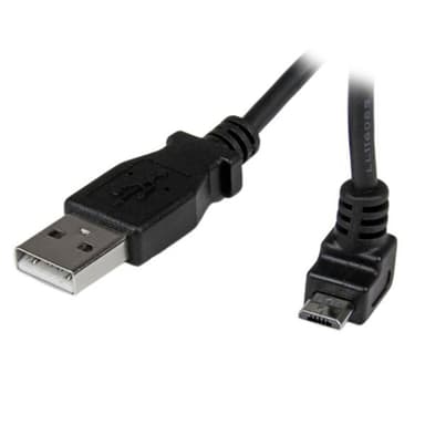 StarTech.com 2m Micro USB Cable - A to Up Angle Micro B view 1