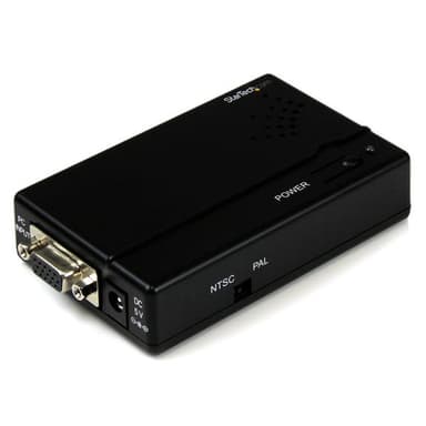 StarTech.com High Resolution VGA to Composite (RCA) or S-Video Converter - PC to TV view 1