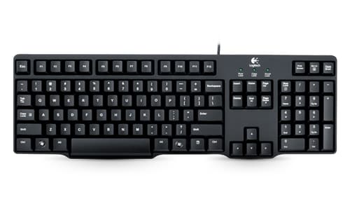 Logitech K100 keyboard Universal PS/2 Russian Black