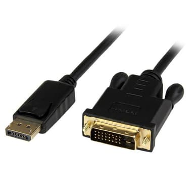 StarTech.com 6ft (1.8m) DisplayPort to DVI Cable - 1080p Video - Active DisplayPort to DVI Adapter Cable - DisplayPort to DVI-D Cable Single Link - DP 1.2 to DVI Monitor Cable Converter view 1