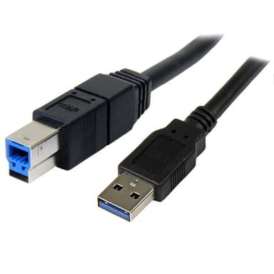 StarTech.com 3m Black SuperSpeed USB 3.0 Cable A to B - M/M view 1