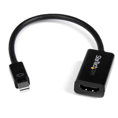 StarTech.com Mini DisplayPort to HDMI Adapter - Active mDP to HDMI Video Converter - 4K 30Hz - Mini DP or Thunderbolt 1/2 Mac/PC to HDMI Monitor/TV/Display - mDP 1.2 to HDMI Adapter Dongle view 1