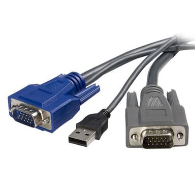 StarTech.com 6 ft Ultra-Thin USB VGA 2-in-1 KVM Cable view 1
