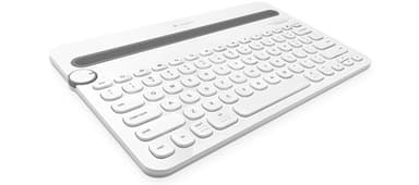 Logitech K480 QWERTZ Swiss Bluetooth Grey, White view 1