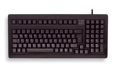 CHERRY G80-1800 Compact Corded Keyboard, Black, PS2/USB, (QWERTY - UK) view 1